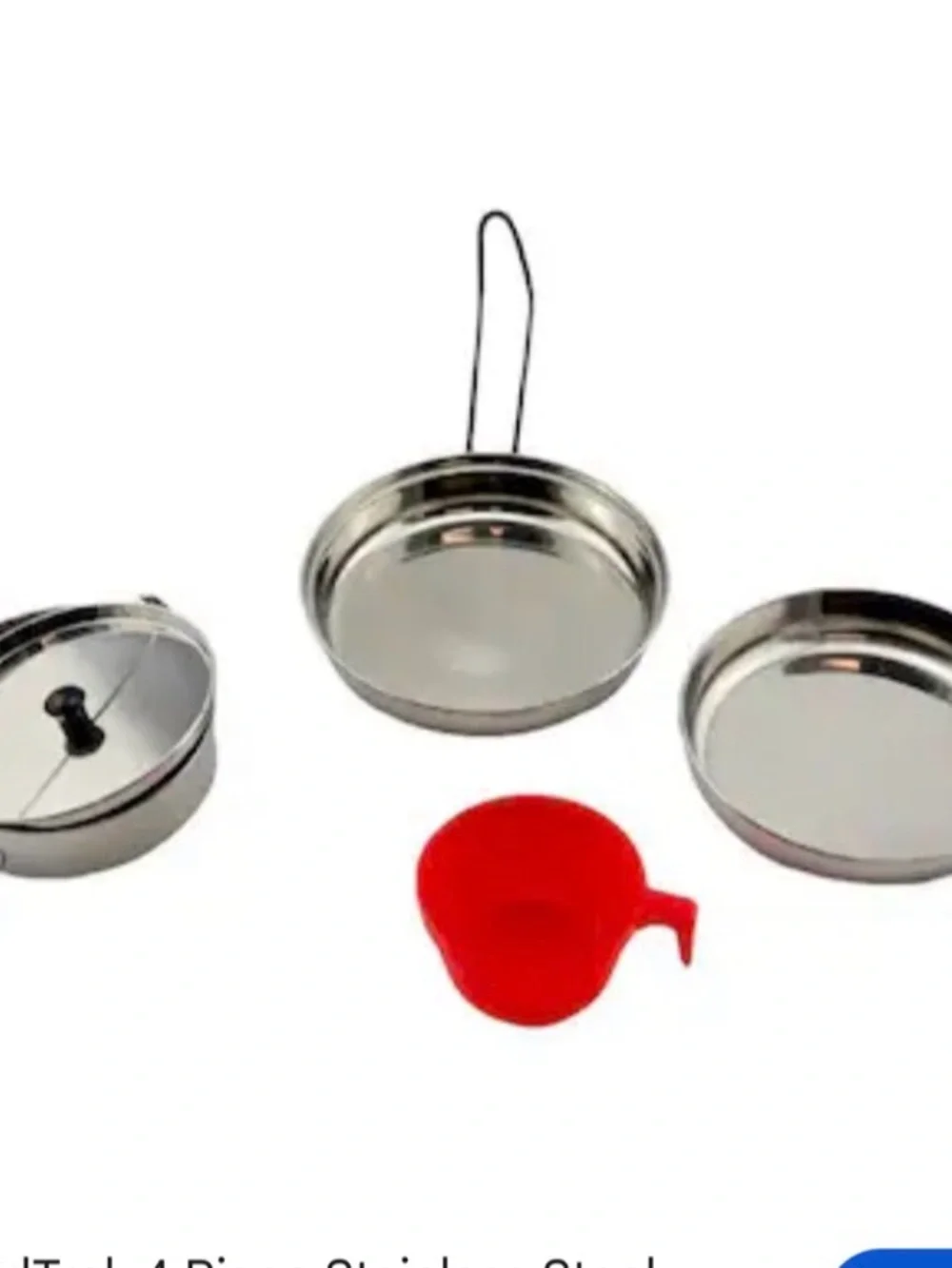 5 Piece Mess Kit Aluminium Scout Cadet Campfire Camping Cook Set...